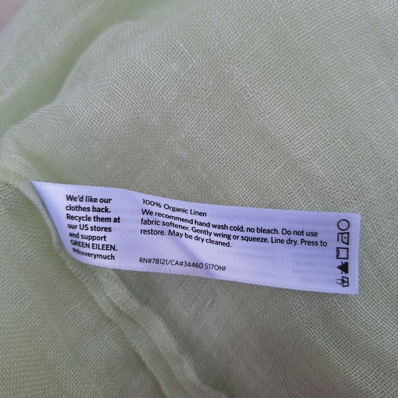 Eileen Fisher Organic Linen Gauze Tunic Top - Picture 8 of 8